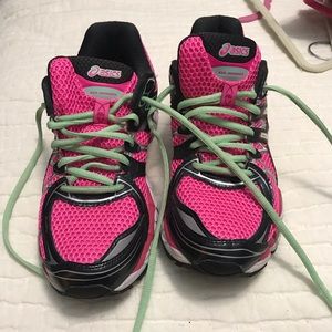 Hot pink ASICS
